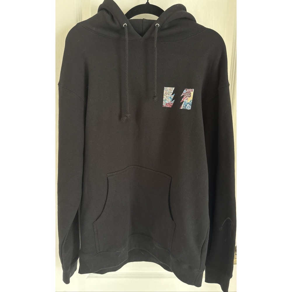 NWT Men's The Hundreds Jason Seife Hoodie Black Pullover Persian Rug Sz Large